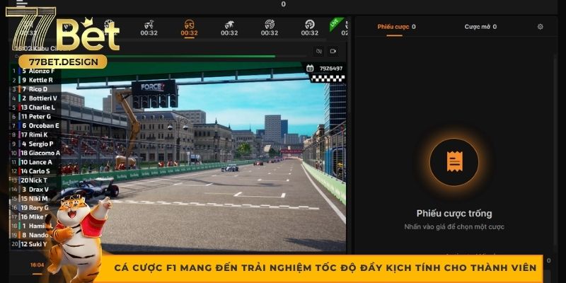 Cá cược F1 mang đến trải nghiệm tốc độ đầy kịch tính cho thành viên